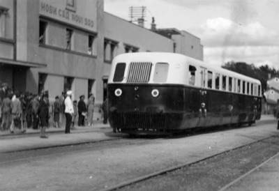 The Ganz Railbus Arrives at Novi Sad Station, 1937, The Old Railway Station