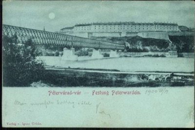The Railway Bridge and Tunnel Below Petrovaradin Fortress, 1900, Novi Sad