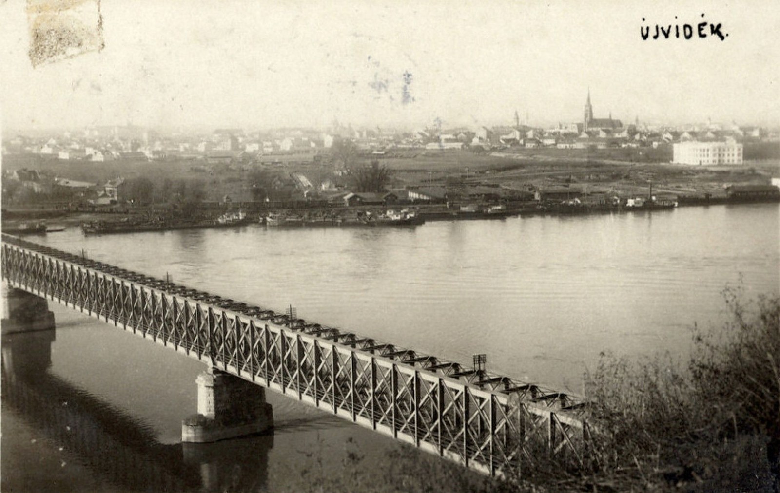The iron bridge over the Danube, Novi Sad, 1900–1918