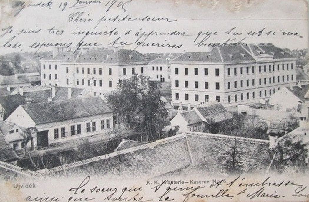 The military barracks, Novi Sad, 1900s