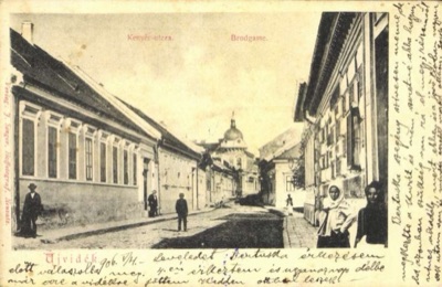 Bread Street, the Credit Institution in the Distance, Lebarski Sokak, Novi Sad, by May 1906