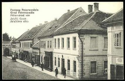 Jelačić Street in Petrovaradin, Novi Sad, 1900–1918