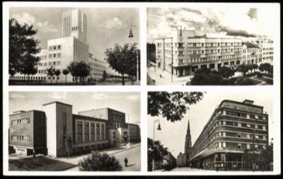 Four Views of Novi Sad: the Banovina Tower and a V-Marked Building, Banovina Palace, 1941–1945