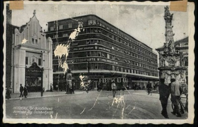 Liberation Square, the Apoteka Pharmacy Corner and the Column, 1941, Liberty Square, Novi Sad