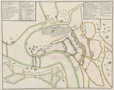 Plan of the Imperial Camp at Petrovaradin, the 1694 Ottoman Siege, Vezirac