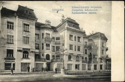 The Adamovich Tenement Palace, Novi Sad, The Adamović Building, by August 1912