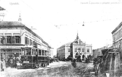 Down Kossuth street to the palace, Bishop's Palace, Novi Sad, 1911–1918