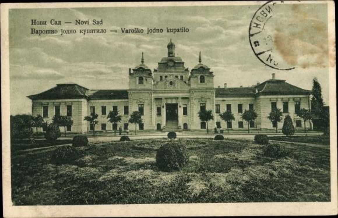 Across open ground to the baths, Iodine Spa, Novi Sad, 1925