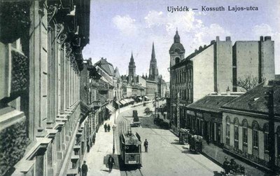 Looking down from a balcony, Zmaj Jovina, Novi Sad, 1911–1918