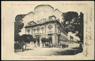The Royal Hungarian Post and Telegraph Office, Novi Sad, Post Office, 1896–1918