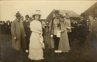 Archduke Joseph August at the Novi Sad Aviation Days, Novi Sad Airfield, 12 May 1913