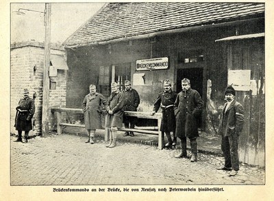 The bridge command post, Petrovaradin, Novi Sad, 1914–1918