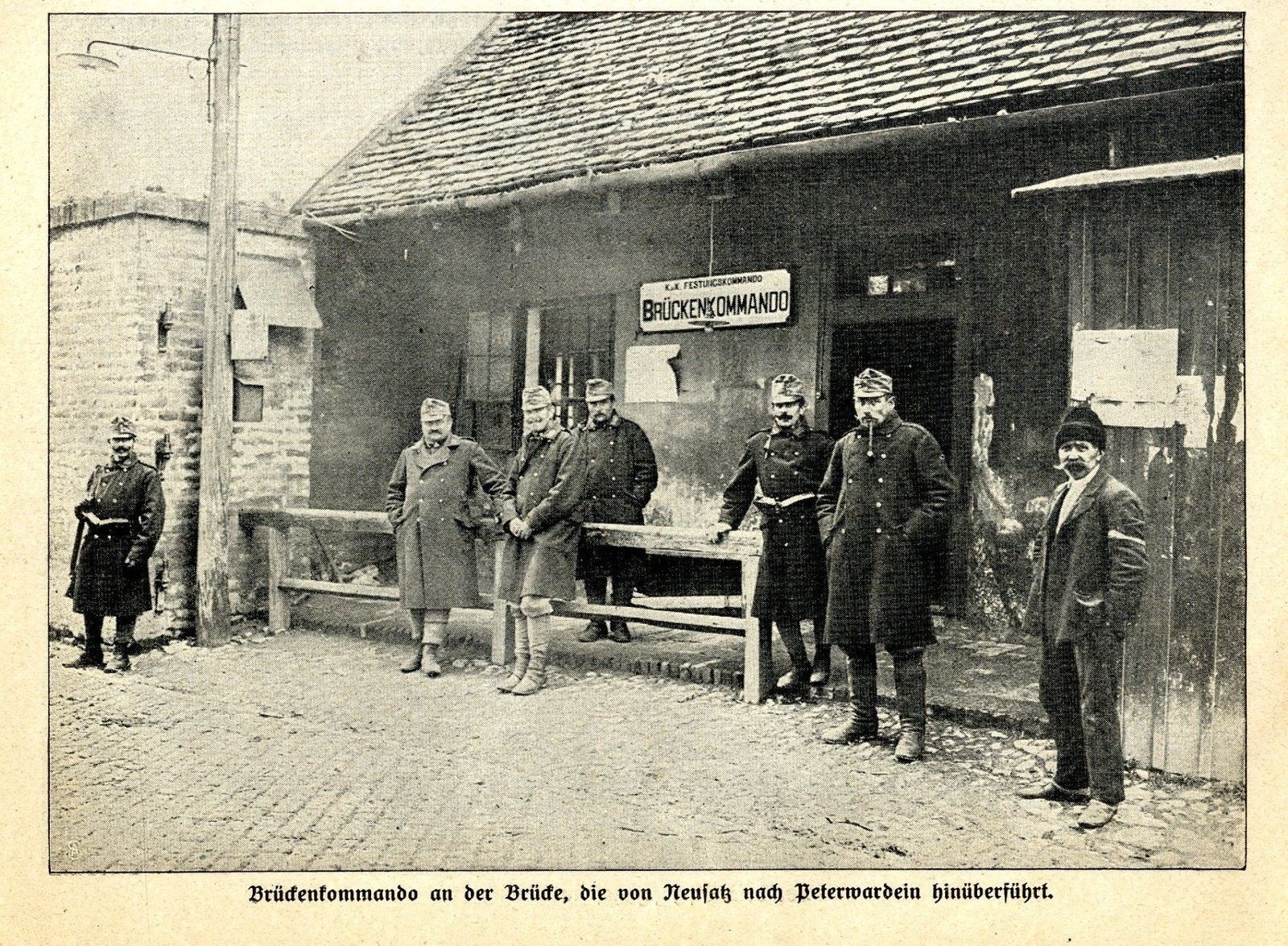 The bridge command post, Petrovaradin, Novi Sad, 1914–1918