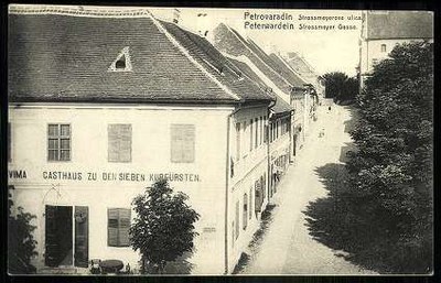 Strossmayer Street in Petrovaradin, Novi Sad, 1900–1918