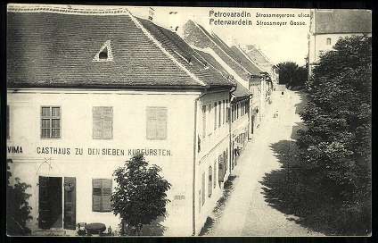 Strossmayer Street in Petrovaradin, Novi Sad, 1900–1918