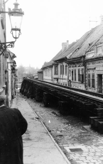 Under the hanging lantern, Novi Sad, 1958