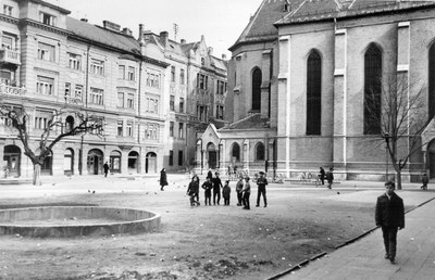 Children Playing in Katolička Porta, Catholic Churchyard, Novi Sad, 1964