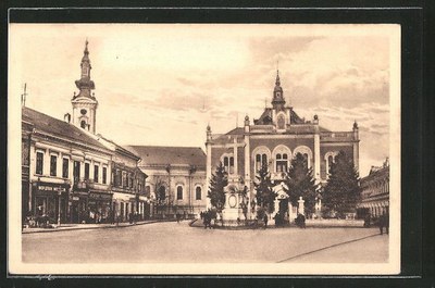 Bishop's Palace and Orthodox church, Novi Sad, 1900s