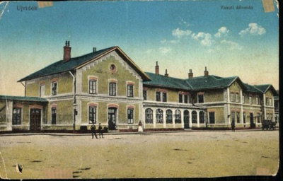 The railway station forecourt, Novi Sad, The Old Railway Station, 1896–1918