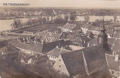 Over the rooftops to the Danube, Petrovaradin, Novi Sad, 1920s