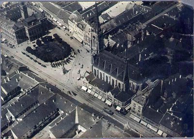 The square from the air, Liberty Square, Novi Sad, 1920
