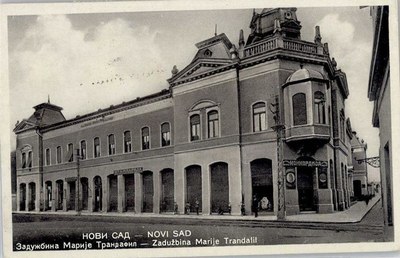 The Marija Trandafil Endowment, Its Arcade Let to a Printing House and Konkordija, Serbian Orthodox Orphanage, Novi Sad, 1931