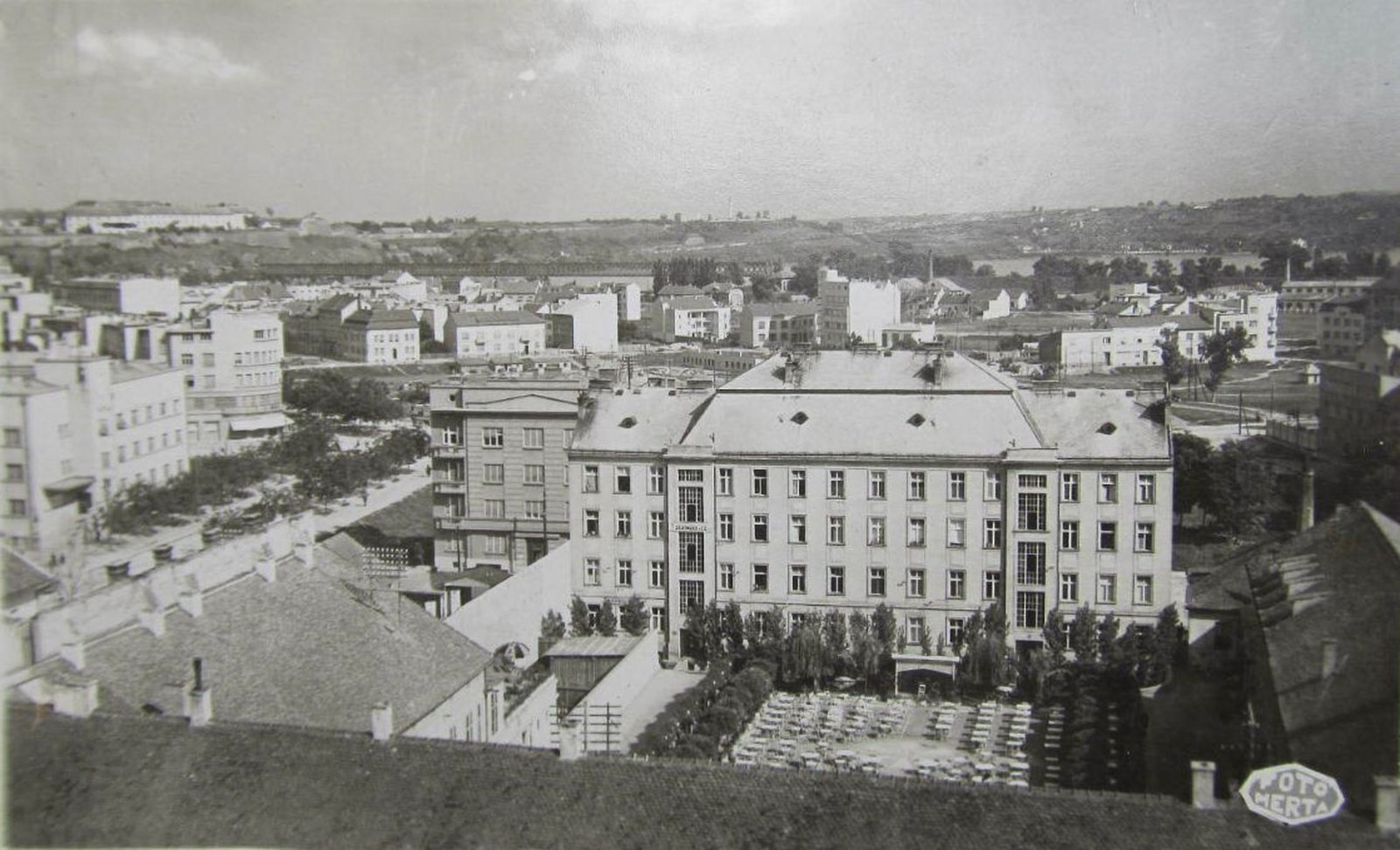 Rooftops towards the hills, Novi Sad, 1930s