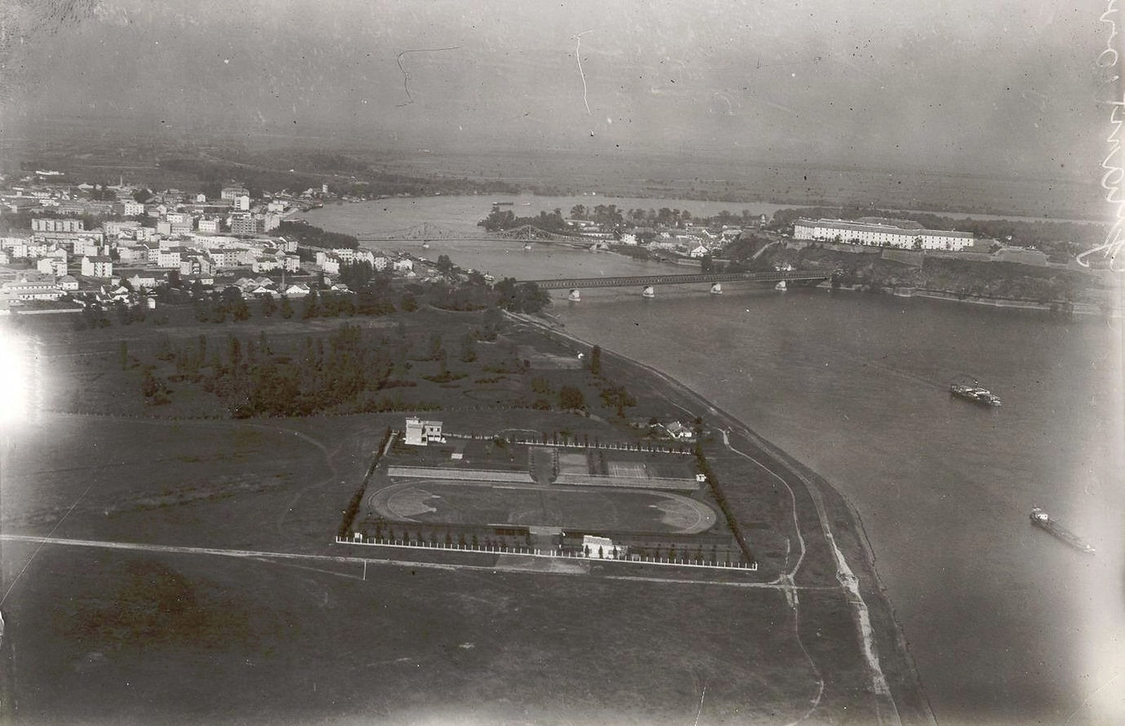 The sports ground from the air, Novi Sad, 1925–1941