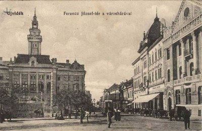 The town hall across the square, Liberty Square, Novi Sad, 1900–1918