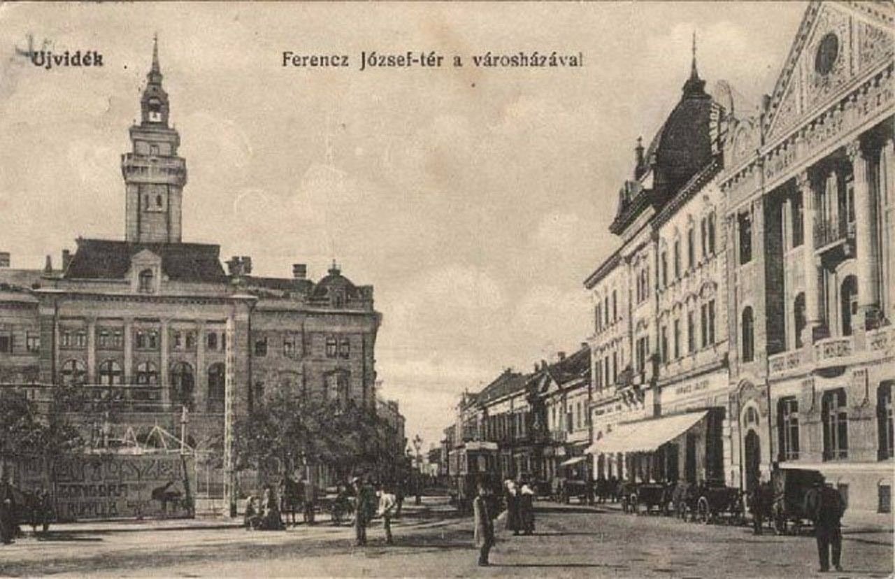 The town hall across the square, Liberty Square, Novi Sad, 1900–1918