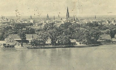 View from the Danube, Name of Mary Church, Novi Sad, 1924