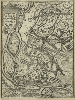 Map of the Victorious Battle Near Petrovaradin, 5 August 1716, Vezirac