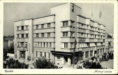 The Habag Palace, Pedestrians Along the Pavement, 1941, Novi Sad