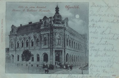 A moonlight card in blue, Tax and Customs Office, Novi Sad, 1900