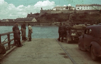A German Army Vehicle at the Danube Crossing, 1941, Petrovaradin Fortress