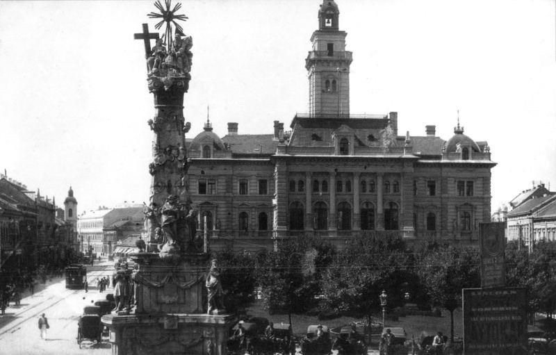 The column beside the town hall, Liberty Square, Novi Sad, 1911–1935