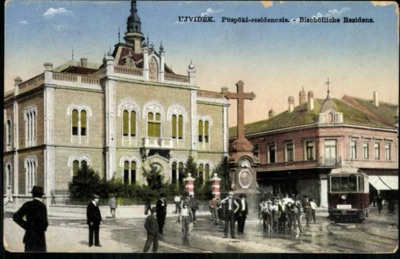 Electric Tram at the Bishop's Court, Novi Sad, Bishop's Palace, 1911-1918