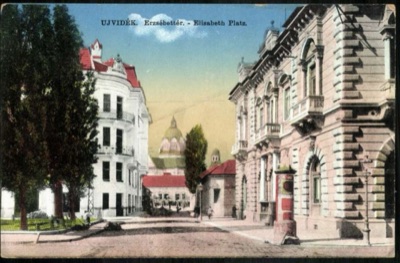 Elizabeth Square, with the synagogue dome beyond, Elisabeth Square, Novi Sad, 1896–1918