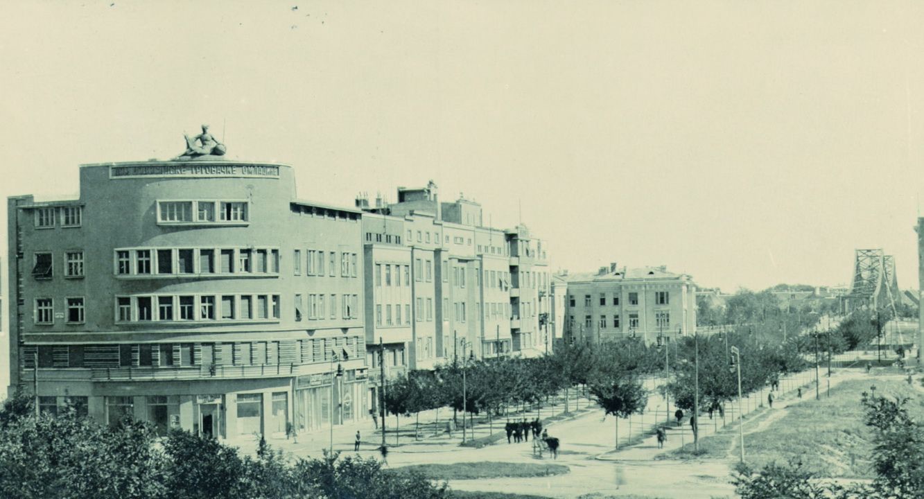 Modernist blocks on the boulevard, Novi Sad, 1935–1950