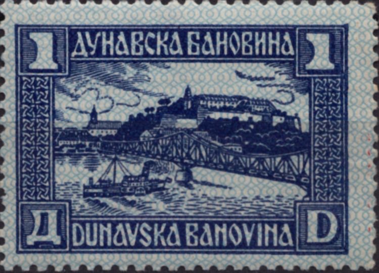 Postage stamp, Novi Sad, 1930s