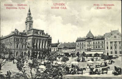 The Town Hall and Main Square, Novi Sad, 1896–1918