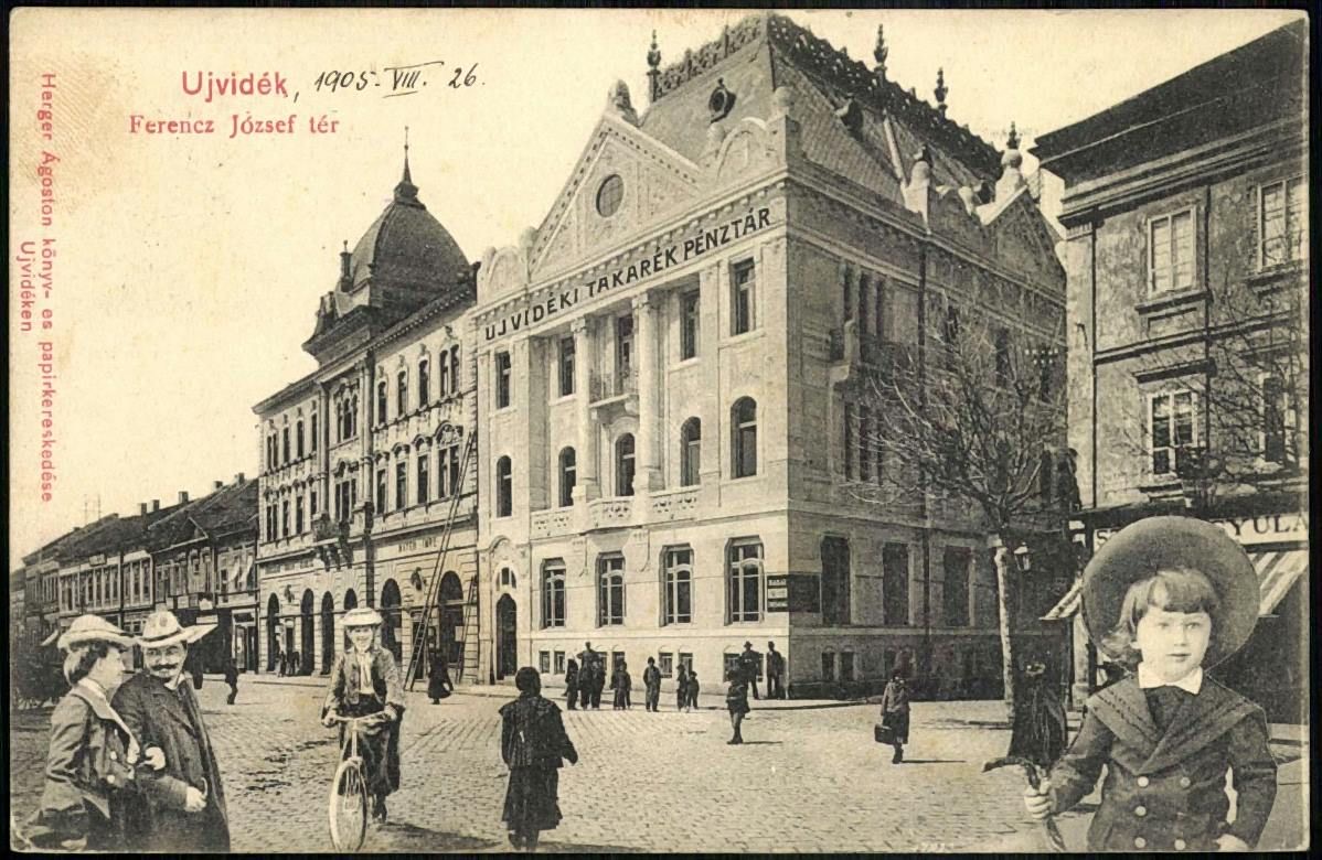 Franz Josef Square and the Savings Bank, Novi Sad Savings Bank, 1905