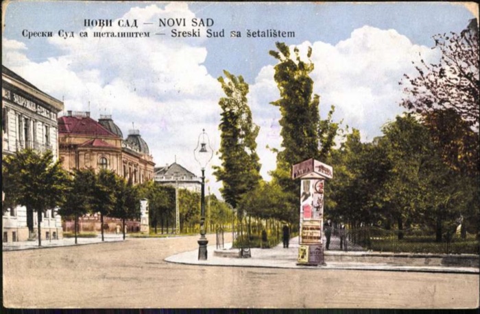 The District Court and its promenade, Novi Sad, 1919–1941