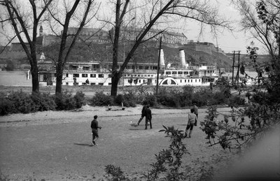 Paddle steamer below the fortress, Novi Sad, 1930–1970