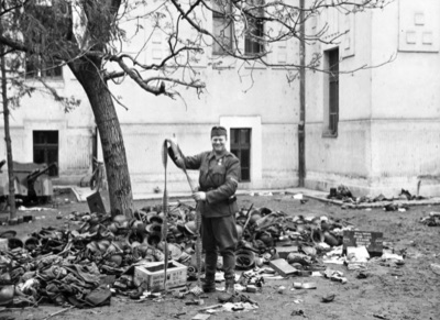 A Soldier With Captured Ammunition Belts, Novi Sad, 1941