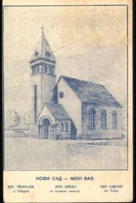 The Reformed church in Telep, Novi Sad, by September 1929