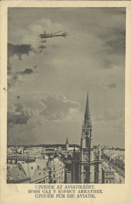 The city in favour of aviation, Liberty Square, Novi Sad, 1913