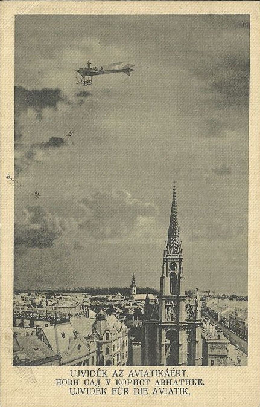 The city in favour of aviation, Liberty Square, Novi Sad, 1913