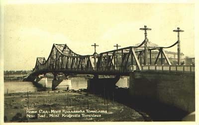 The Prince Thomas bridge, Prince Tomislav Bridge, Novi Sad, 1928–1941