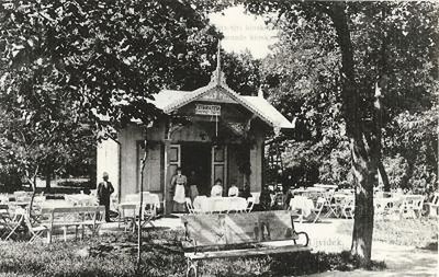 Pastry shop in the city park, Novi Sad, 1907